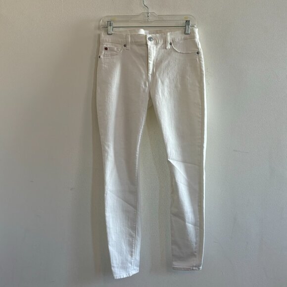 NWT Hudson Nico Super Skinny White Ankle Jeans Size 28 Stretch Denim - Picture 2 of 8